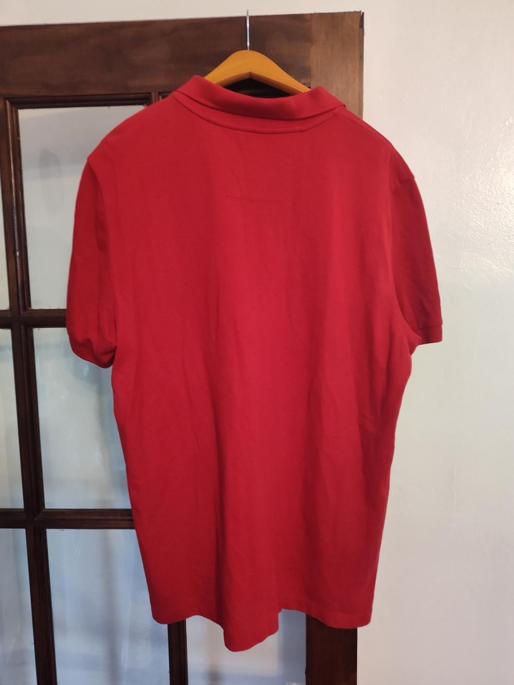 Nautica Men’s Bright Red Short-Sleeve Polo with Sail Logo - Picture 2 of 2